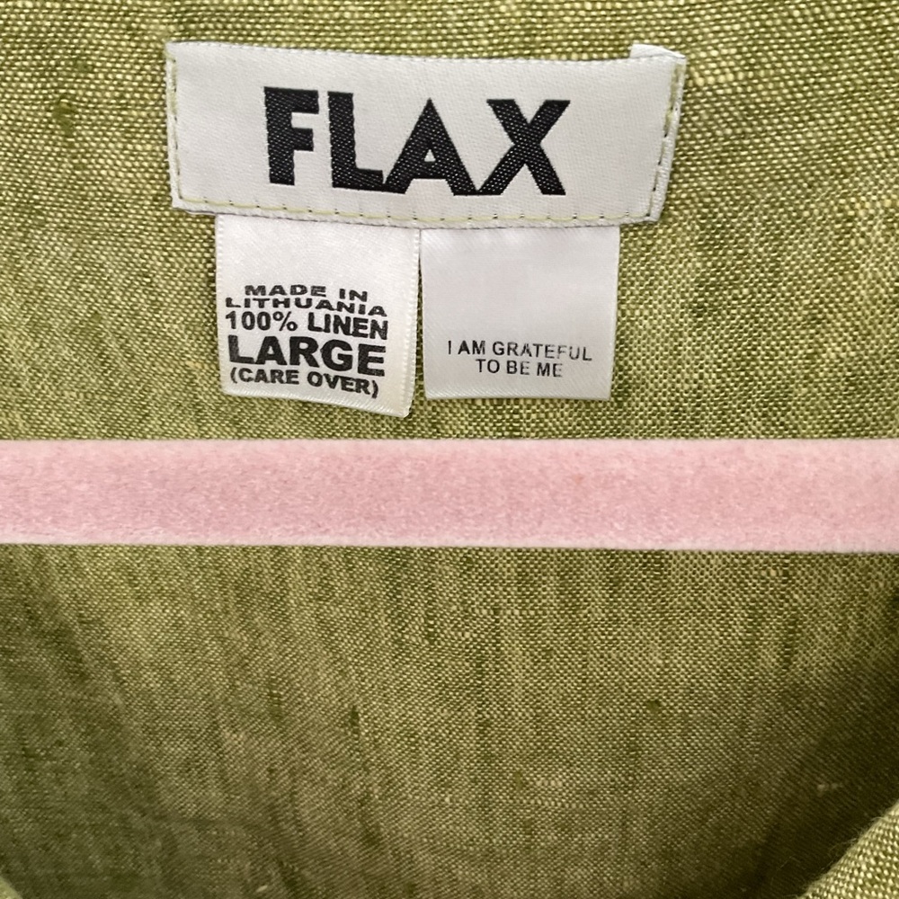 Flax Olive Button Down Shirt jacket - image 2